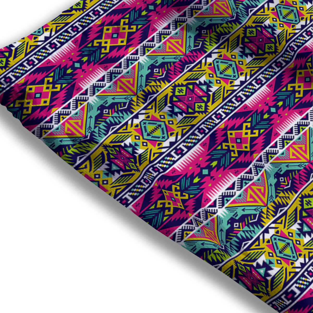 Thai Ethnic Print Pattern Mesh Shorts