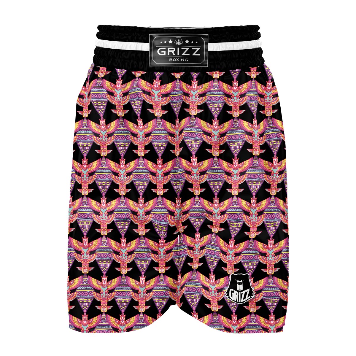 Tribal Aztec Native American Navajo Indians Print Boxing Shorts-grizzshop