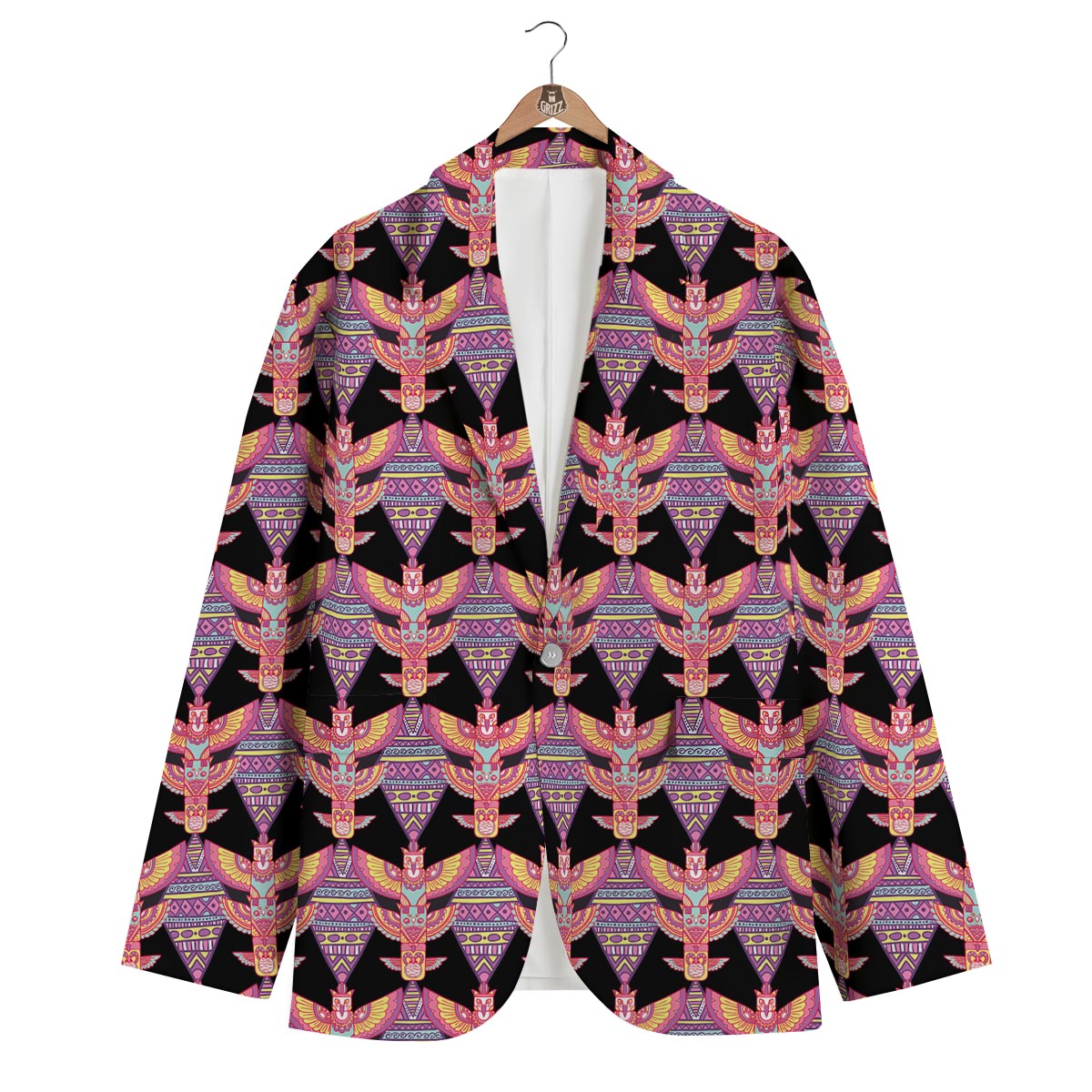 Tribal Aztec Native American Navajo Indians Print Men's Blazer-grizzshop