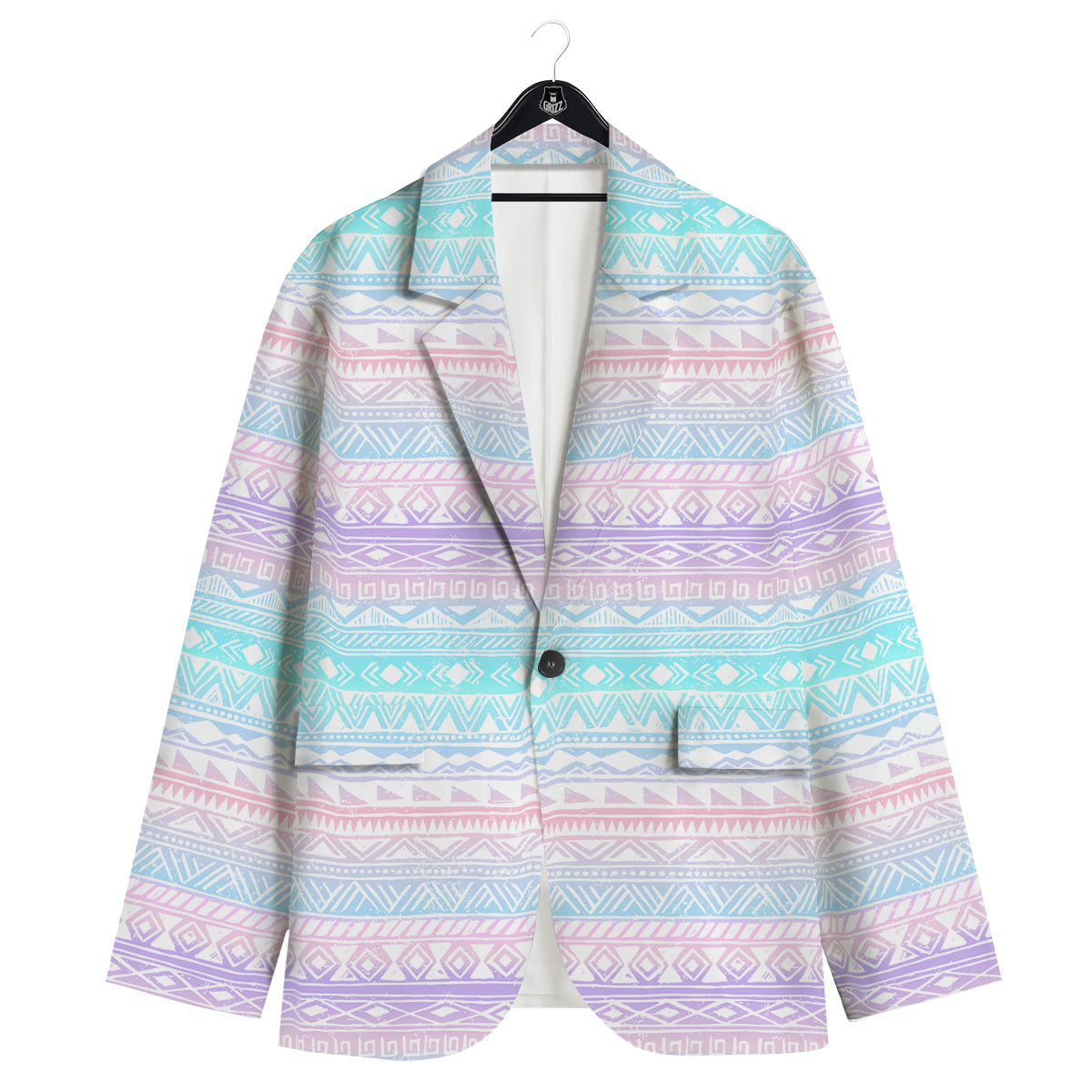 Tribal Aztec Pastel Print Pattern Men's Sport Coat-grizzshop