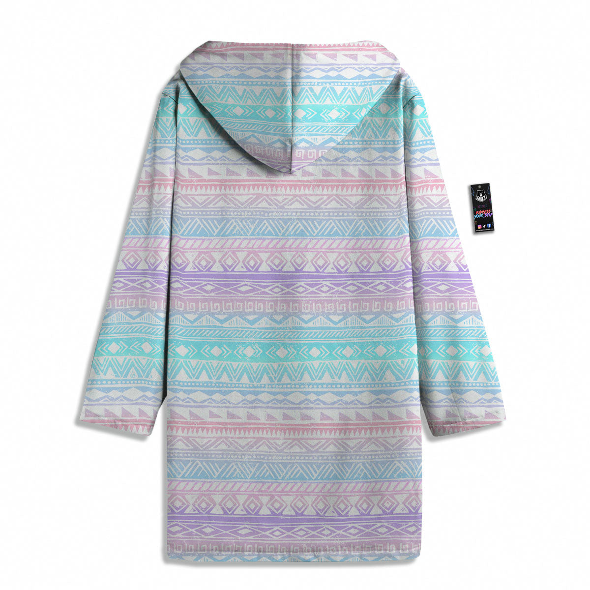 Tribal Aztec Pastel Print Pattern Men's Windbreaker Jacket-grizzshop