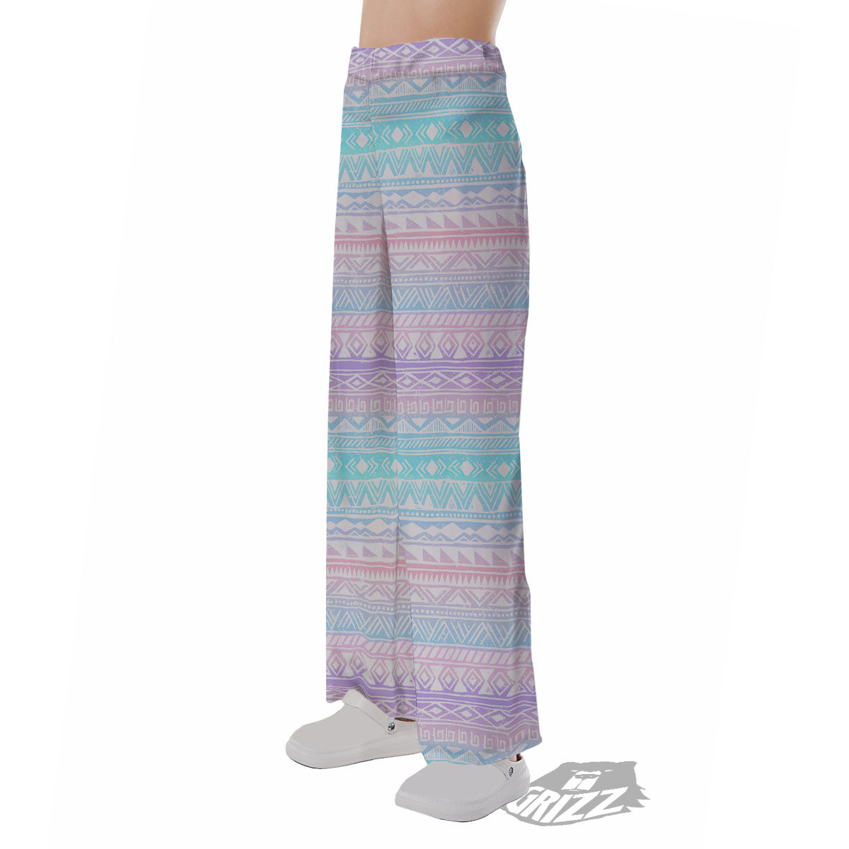 Tribal Aztec Pastel Print Pattern Pajama Pants-grizzshop