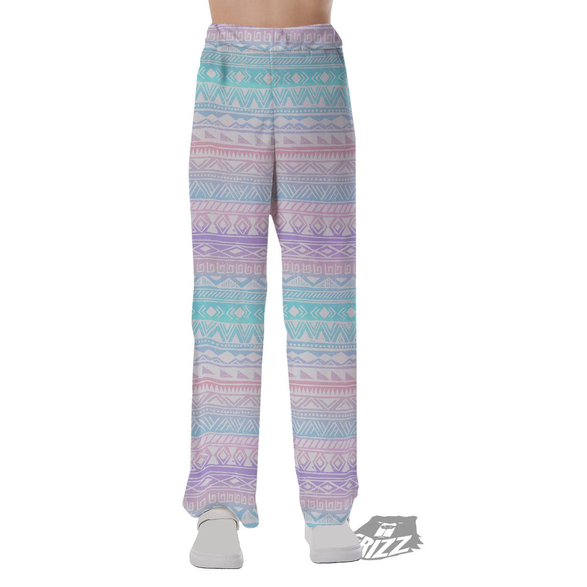 Tribal Aztec Pastel Print Pattern Pajama Pants-grizzshop
