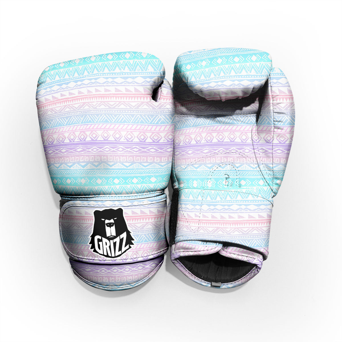 Tribal Aztec Pastel Print Pattern Pro Boxing Glove