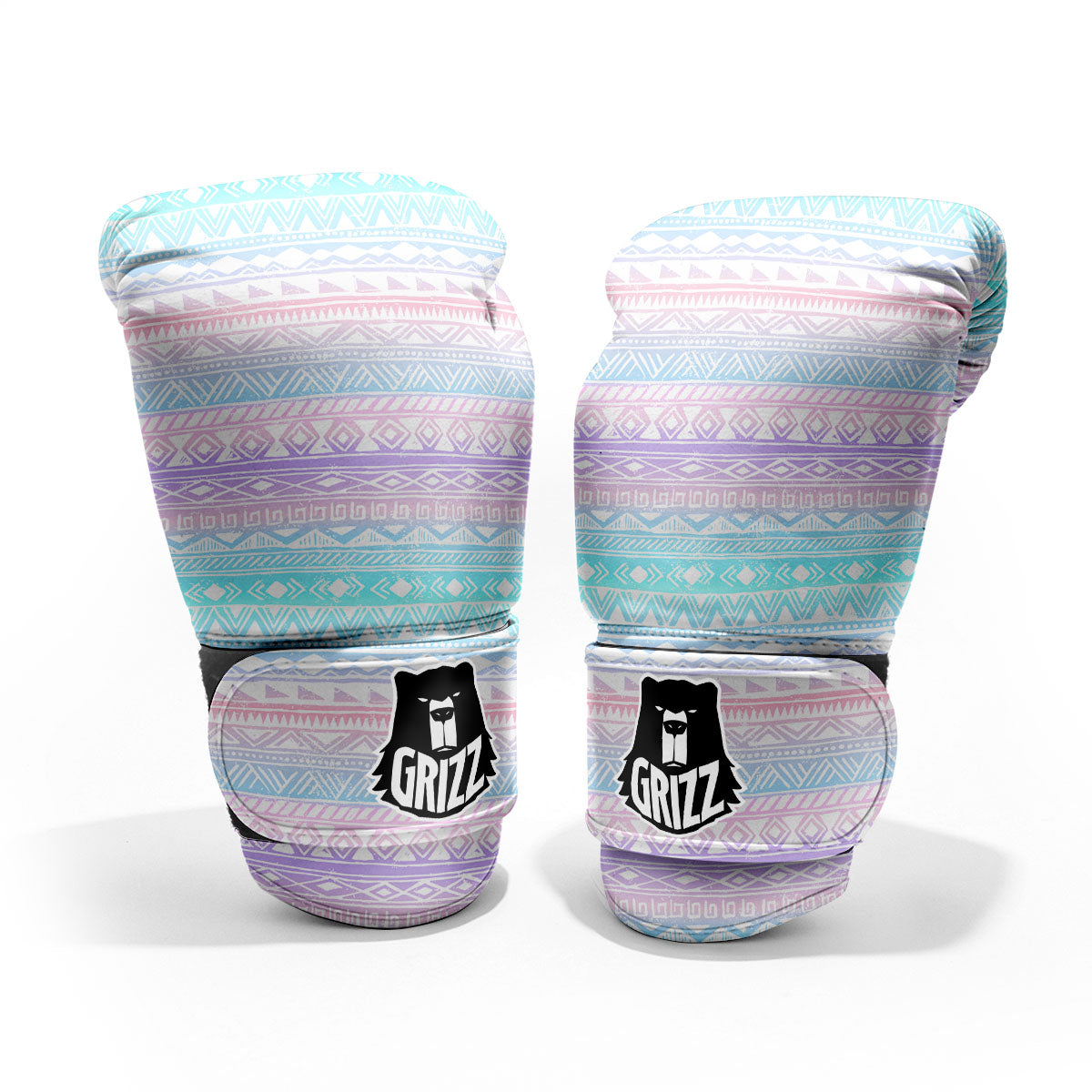 Tribal Aztec Pastel Print Pattern Pro Boxing Glove