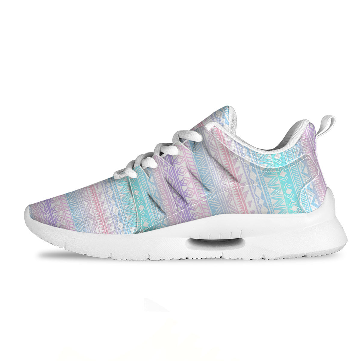 Tribal Aztec Pastel Print Pattern Tennis Shoes-grizzshop