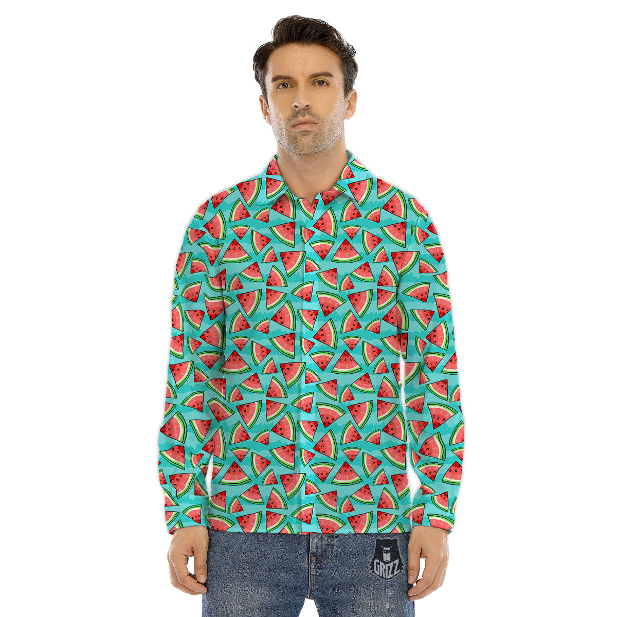 Tribal Boomerangs Print Pattern Men's Dress Shirts-grizzshop