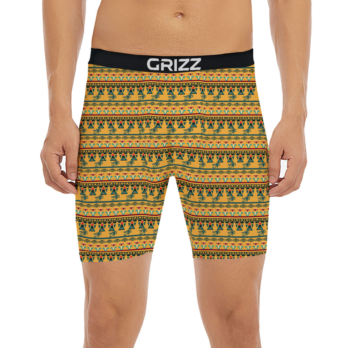 Tribal Egyptian Print Pattern Boxer Briefs-grizzshop