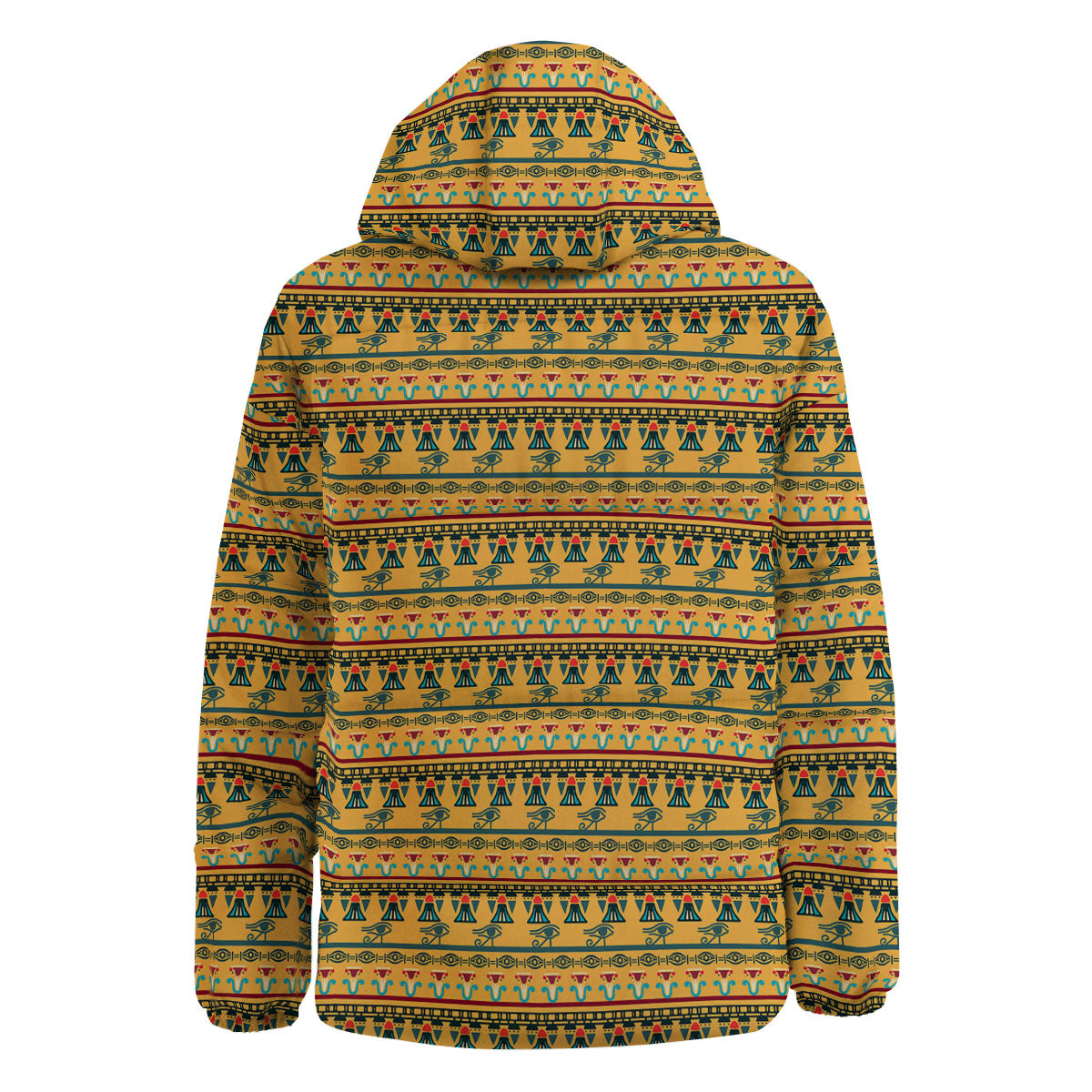Tribal Egyptian Print Pattern Down Jacket-grizzshop