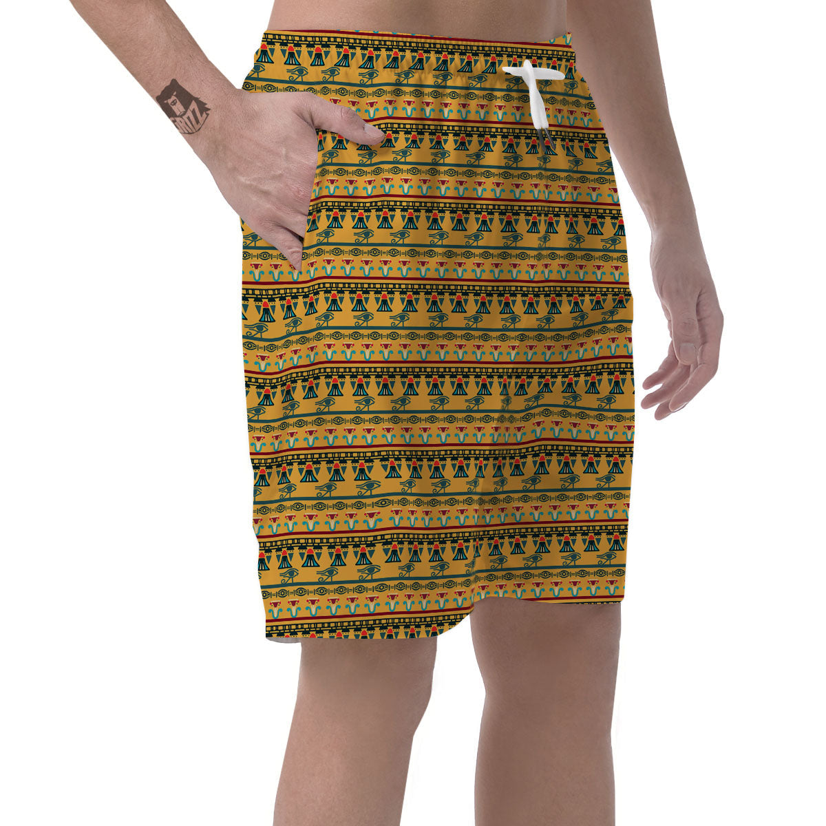 Tribal Egyptian Print Pattern Men's Shorts-grizzshop