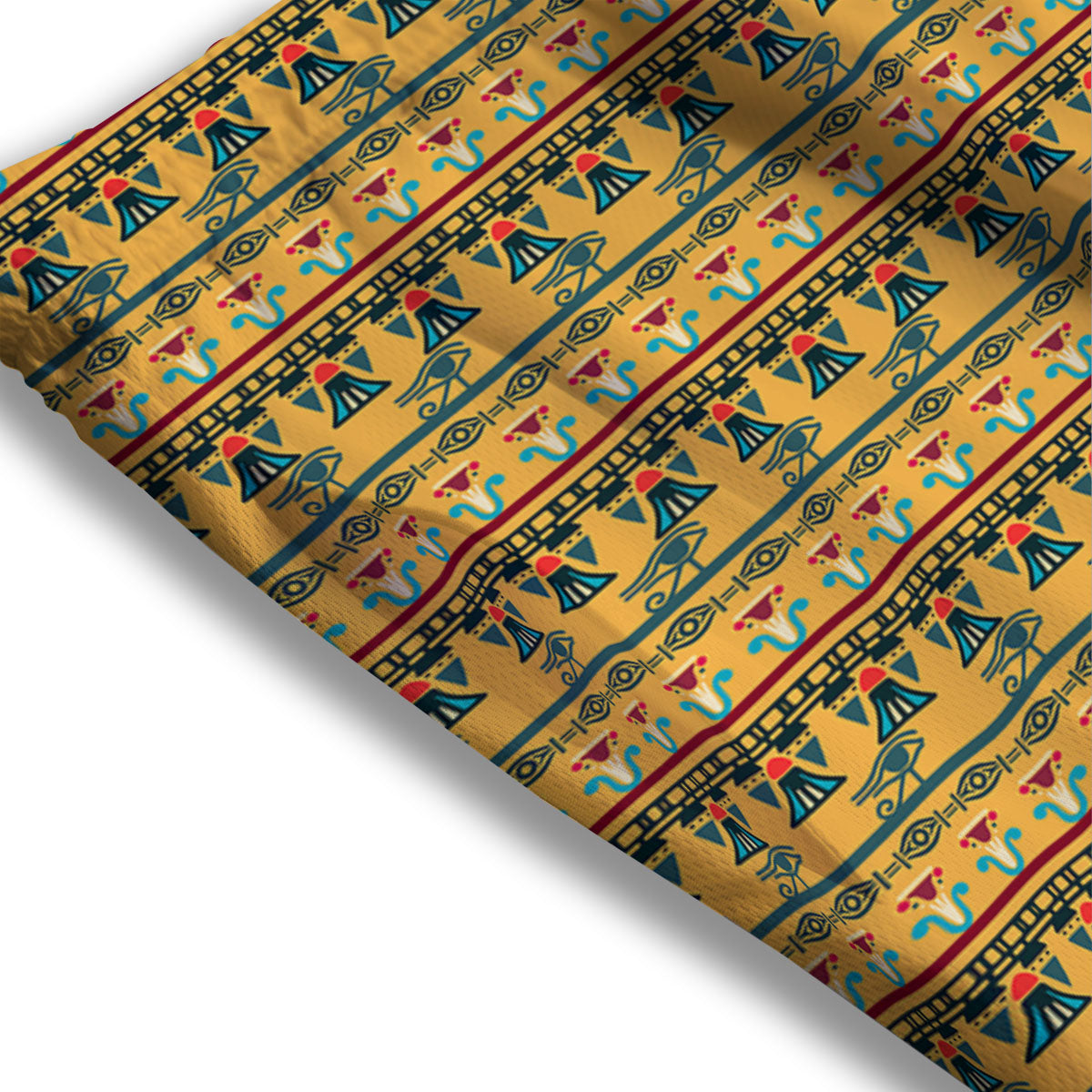 Tribal Egyptian Print Pattern Mesh Shorts