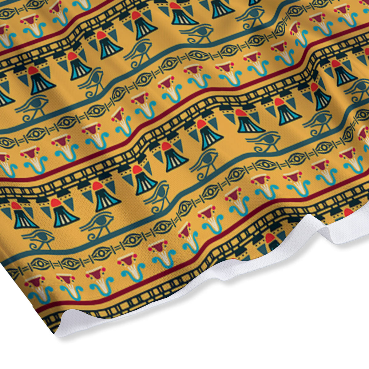 Tribal Egyptian Print Pattern Mesh Shorts