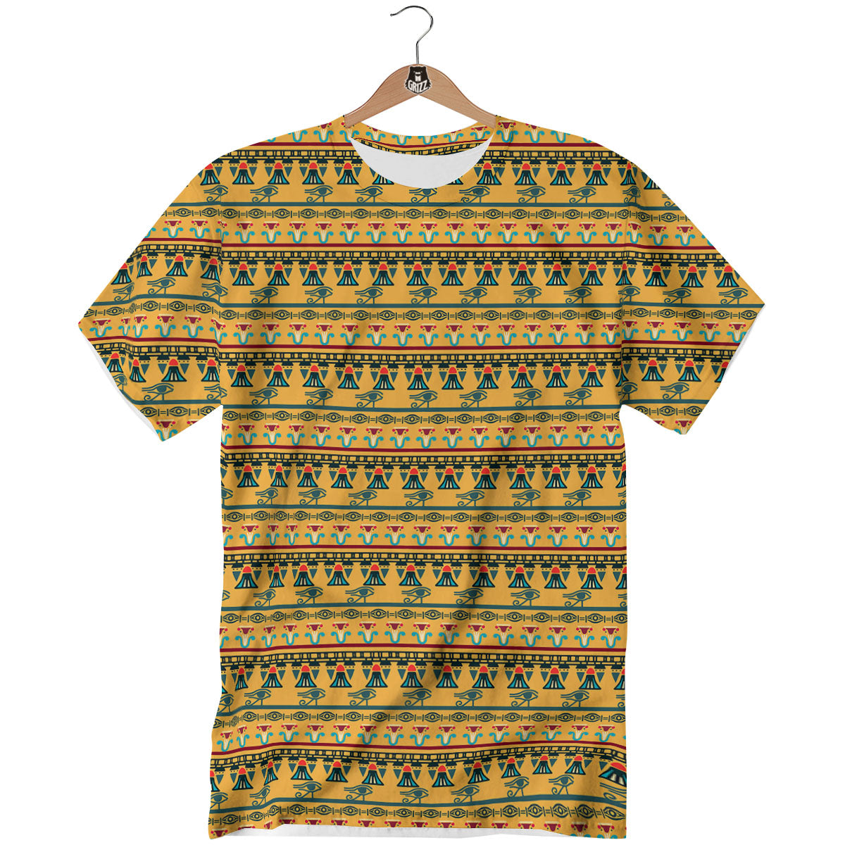 Tribal Egyptian Print Pattern T-Shirt-grizzshop