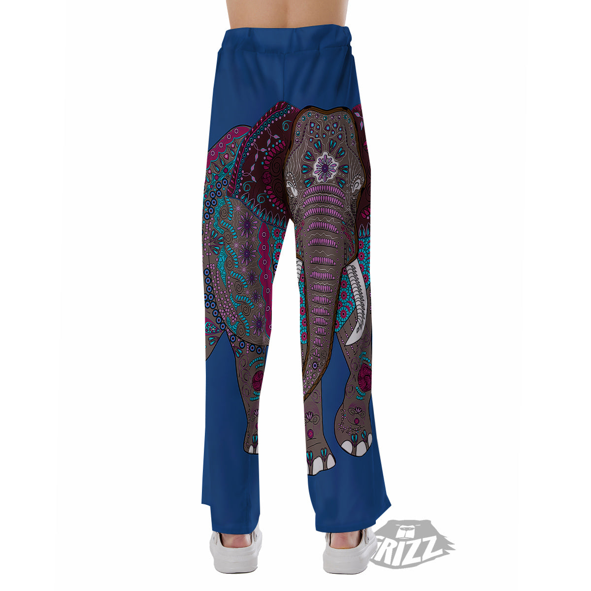 Tribal Elephant Indian Cute Print Pajama Pants-grizzshop
