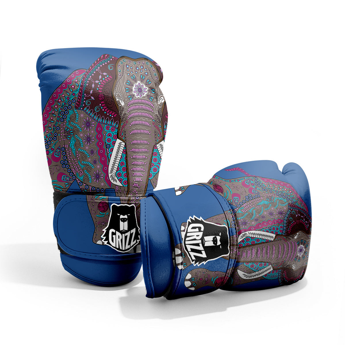 Tribal Elephant Indian Cute Print Pro Boxing Glove