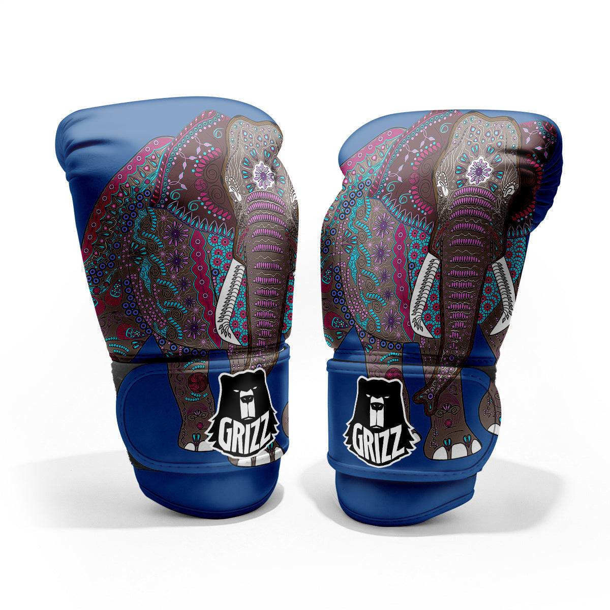 Tribal Elephant Indian Cute Print Pro Boxing Glove