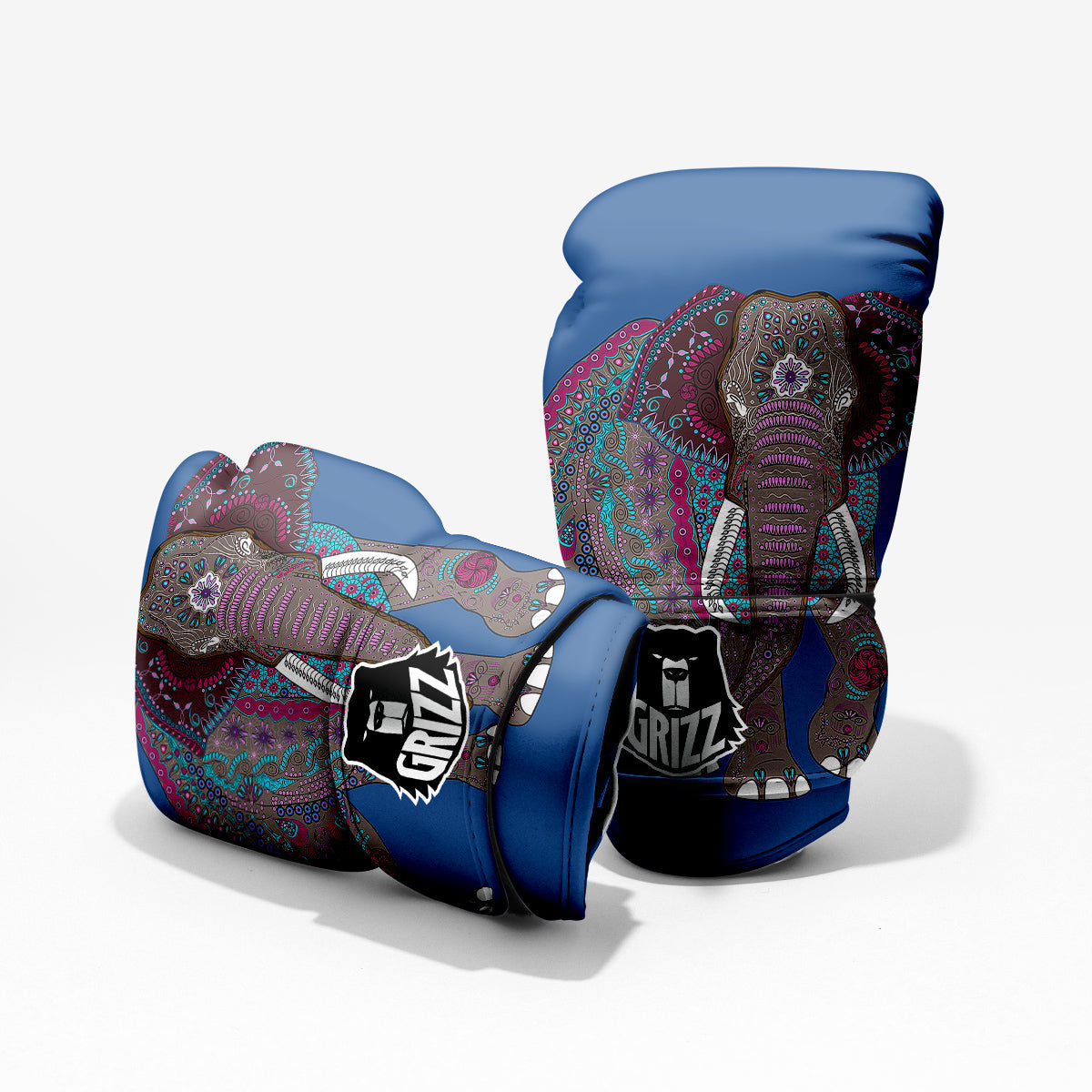 Tribal Elephant Indian Cute Print Pro Boxing Glove