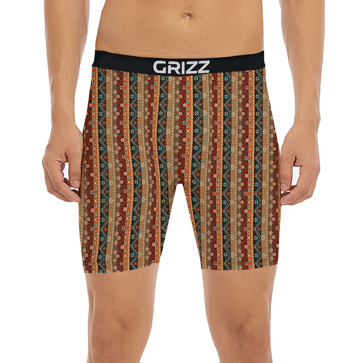 Tribal Ethnic Boho Print Pattern Boxer Briefs-grizzshop