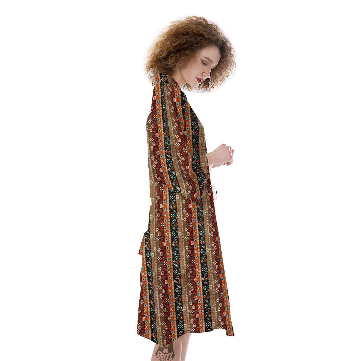 Tribal Ethnic Boho Print Pattern Kimono-grizzshop
