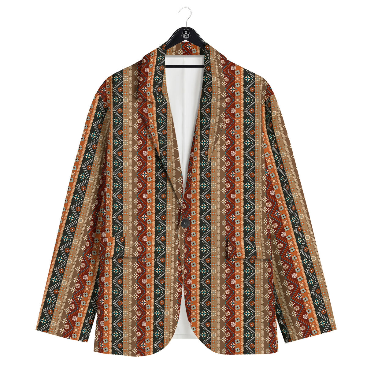 Tribal Ethnic Boho Print Pattern Men's Sport Coat-grizzshop