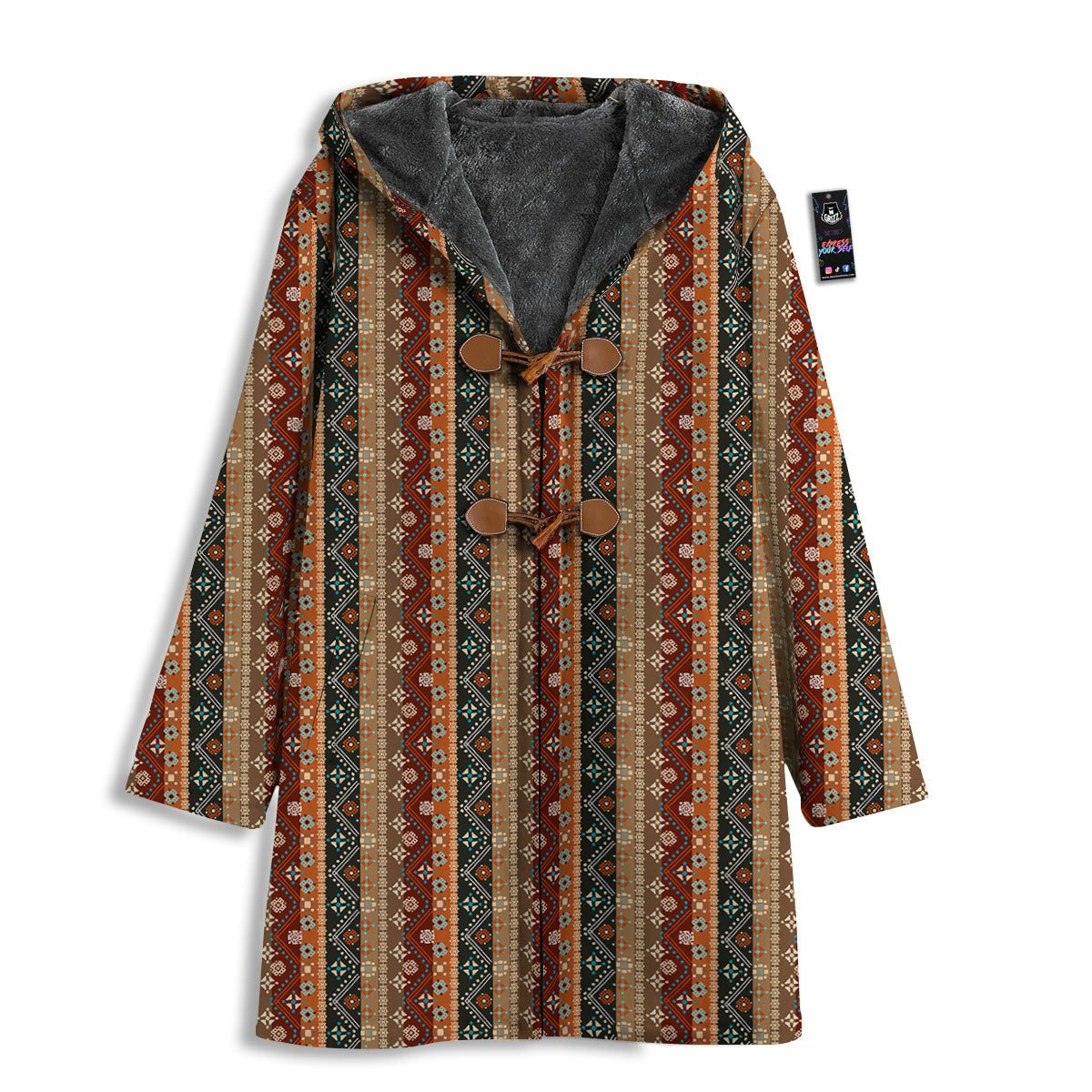 Tribal Ethnic Boho Print Pattern Men's Windbreaker Jacket-grizzshop