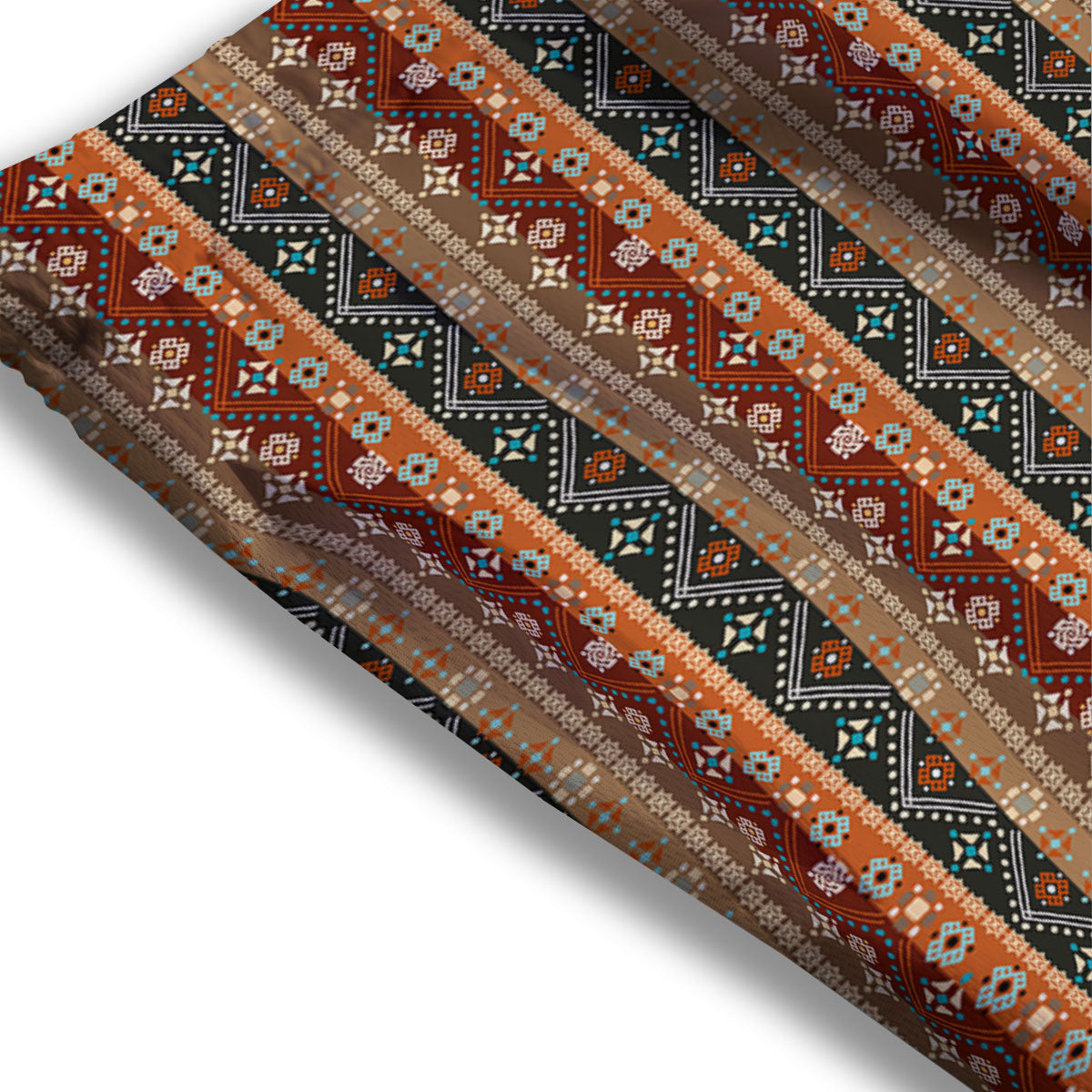 Tribal Ethnic Boho Print Pattern Mesh Shorts