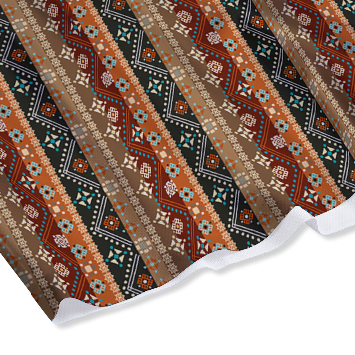 Tribal Ethnic Boho Print Pattern Mesh Shorts