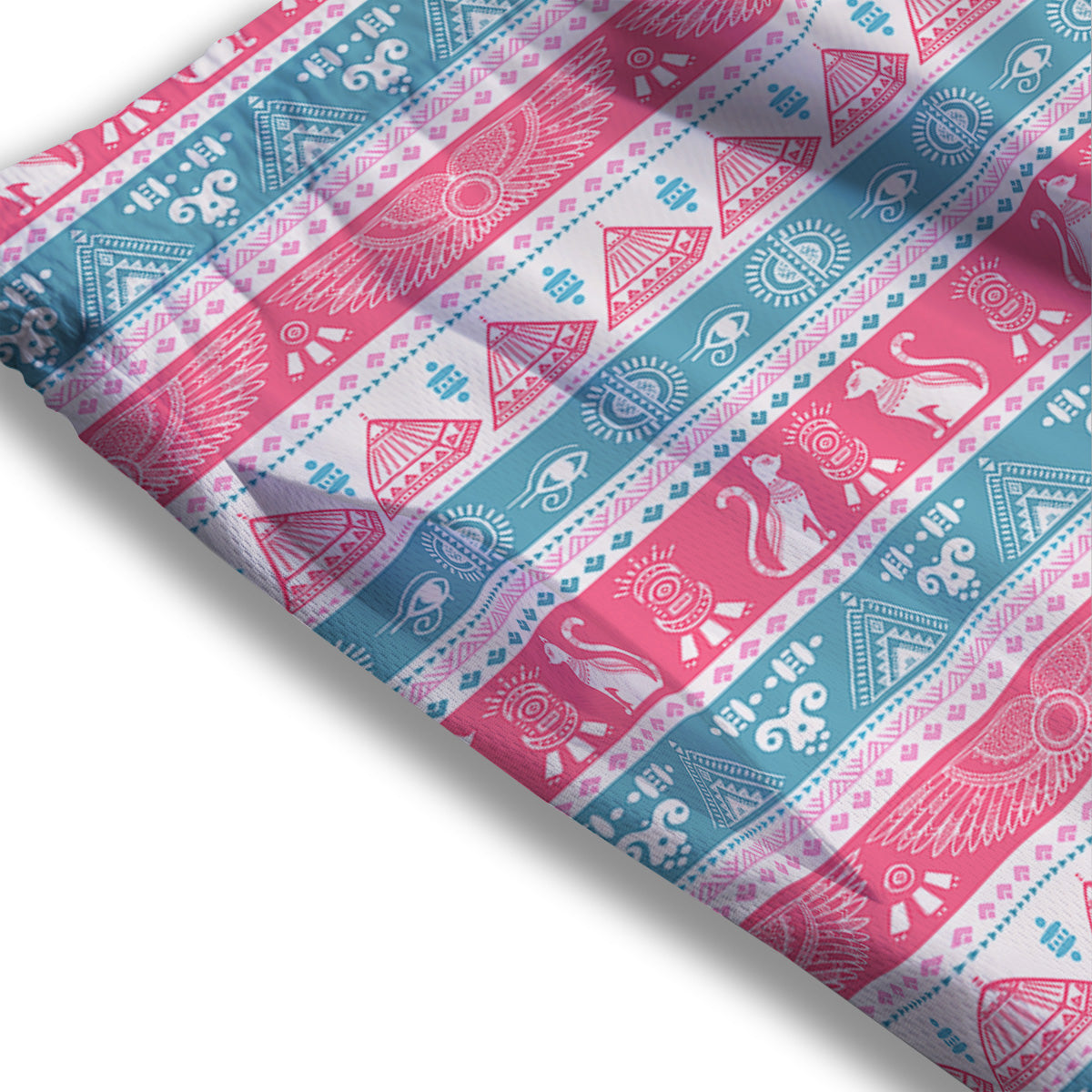 Virgo Cute Cartoon Print Pattern Mesh Shorts