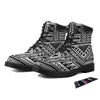 Tribal Maori Polynesian Tattoo Print Boots-grizzshop