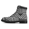 Tribal Maori Polynesian Tattoo Print Boots-grizzshop