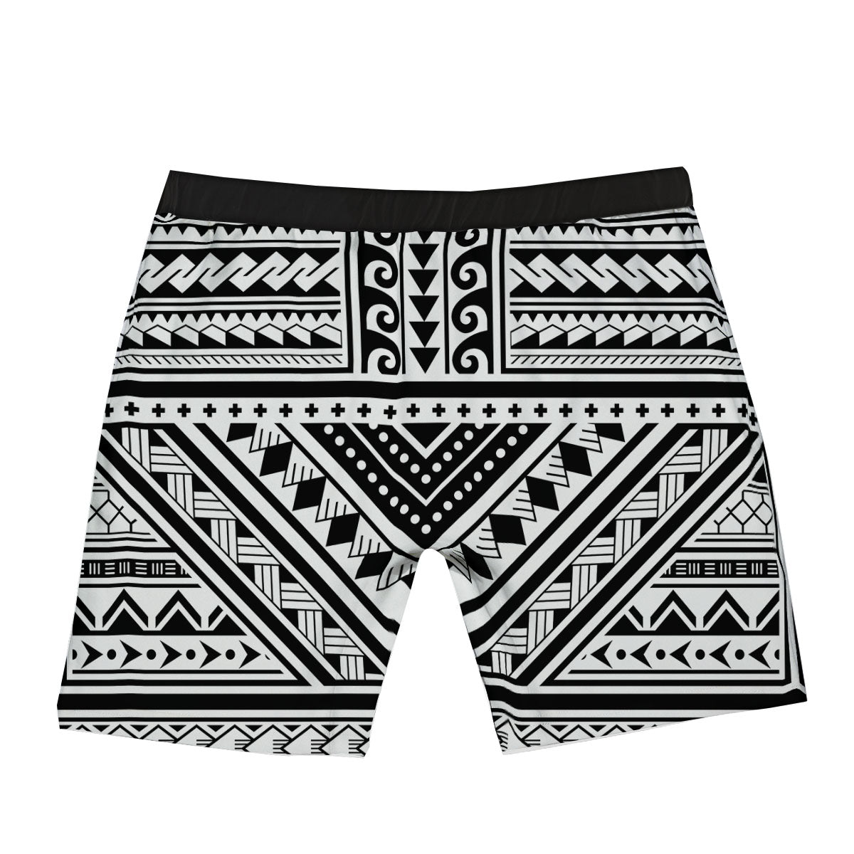 Tribal Maori Polynesian Tattoo Print Boxer Briefs-grizzshop