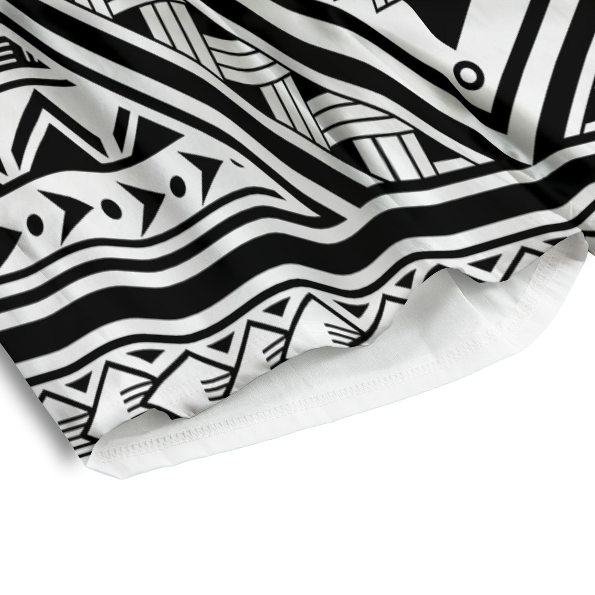 Tribal Maori Polynesian Tattoo Print Men's Athletic Shorts