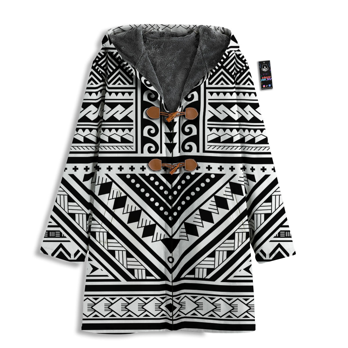 Tribal Maori Polynesian Tattoo Print Men's Windbreaker Jacket-grizzshop