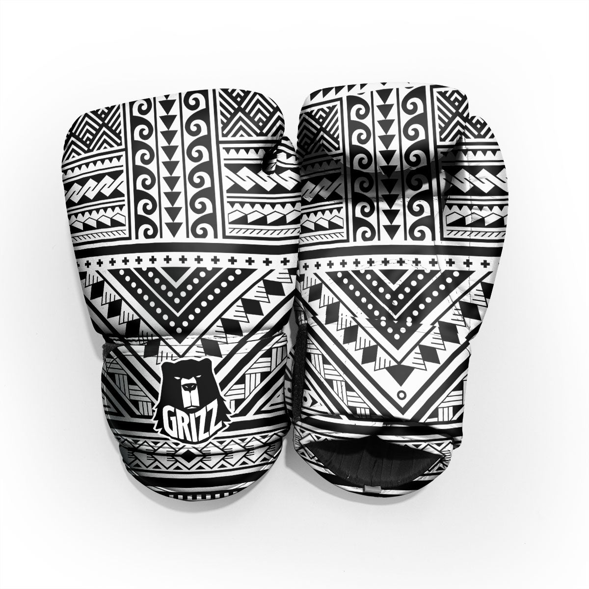 Tribal Maori Polynesian Tattoo Print Pro Boxing Glove