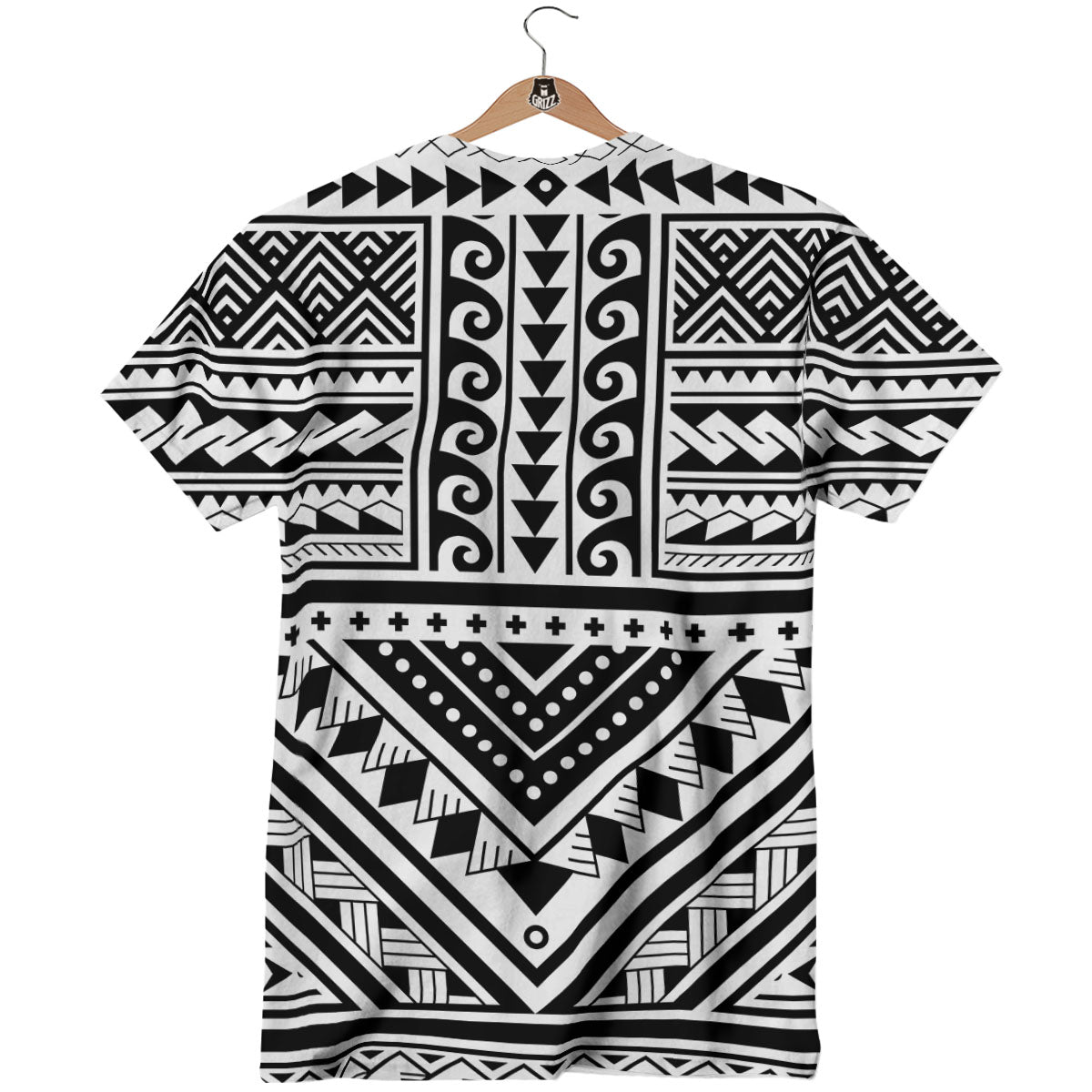 Tribal Maori Polynesian Tattoo Print T-Shirt-grizzshop