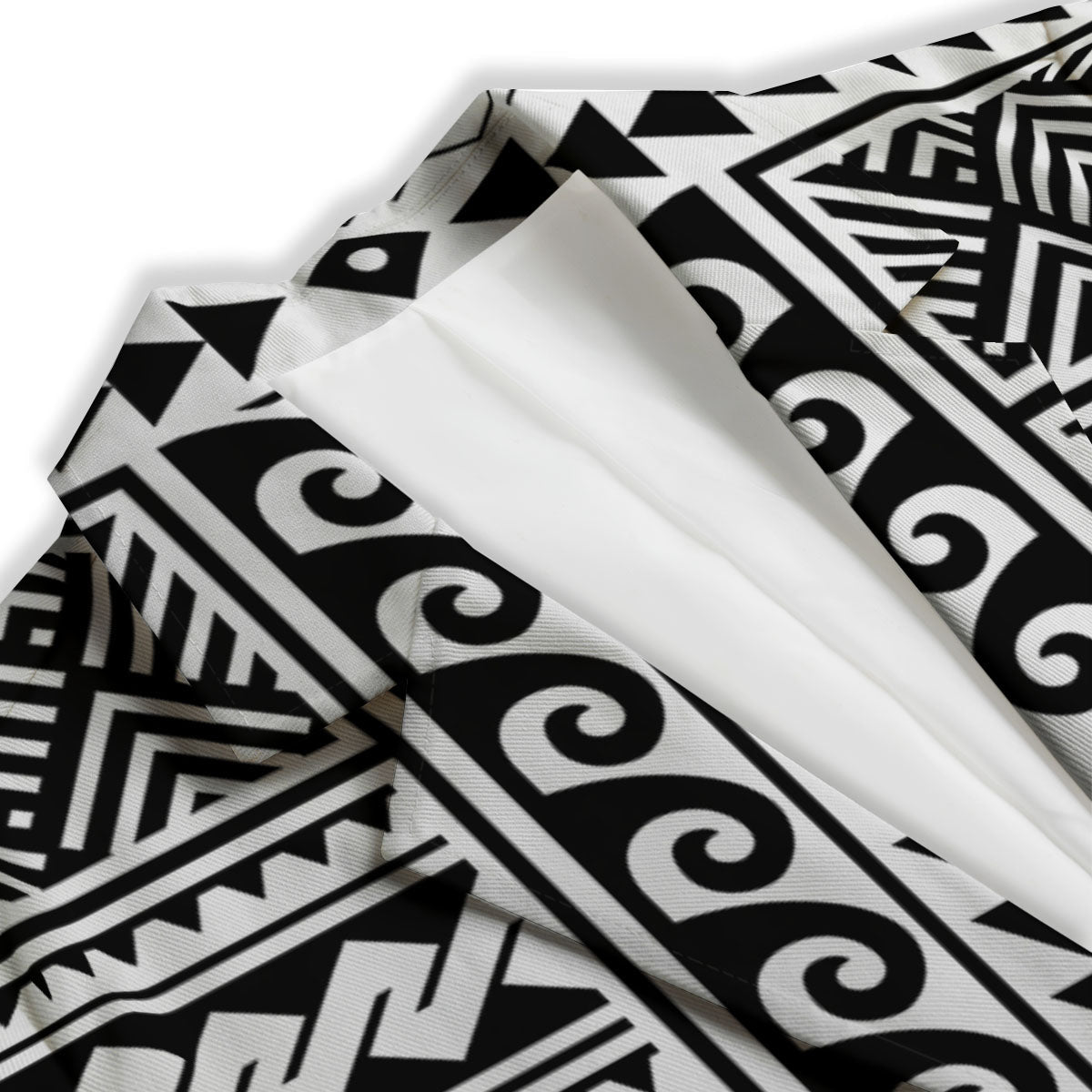 Tribal Maori Polynesian Tattoo Print Women's Blazer-grizzshop