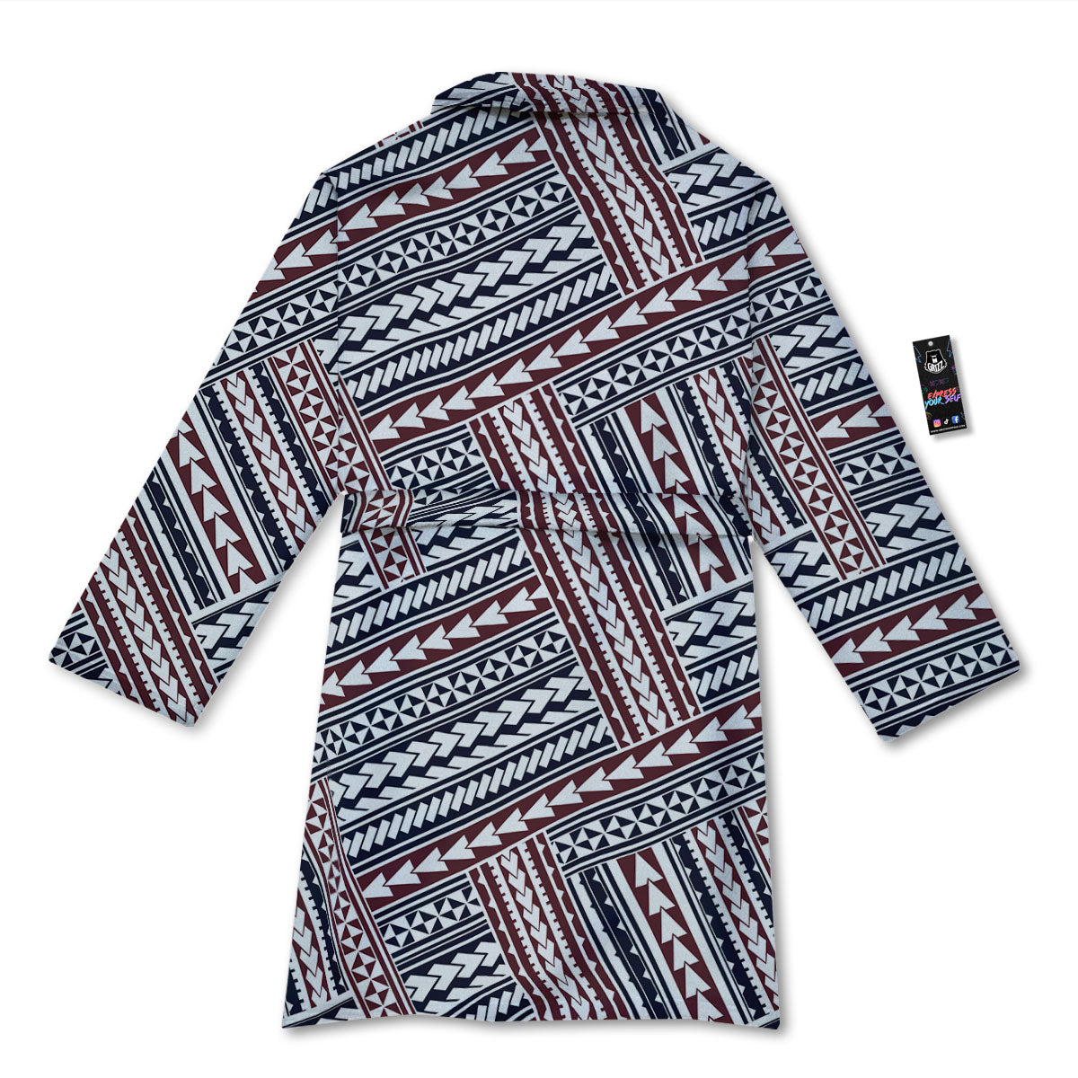 Tribal Maori Print Bathrobe-grizzshop