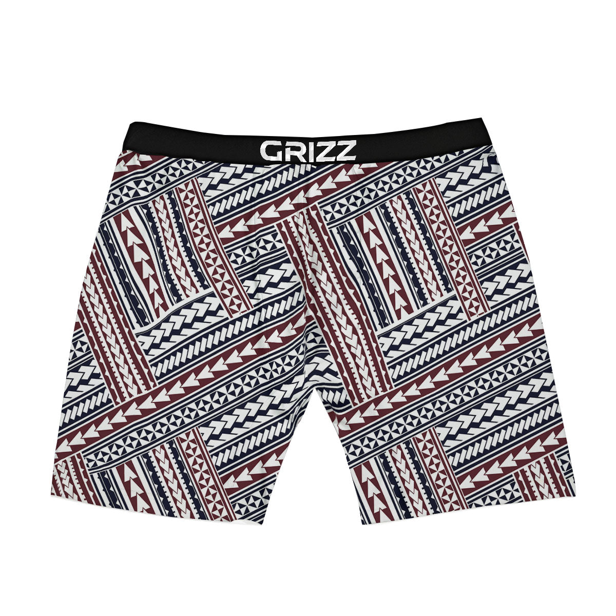 Tribal Maori Print Boxer Briefs-grizzshop