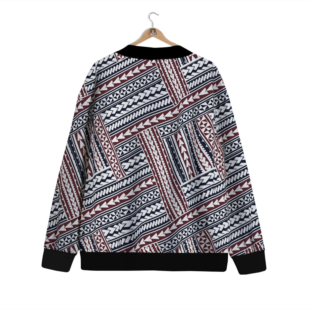 Tribal Maori Print Cardigan-grizzshop