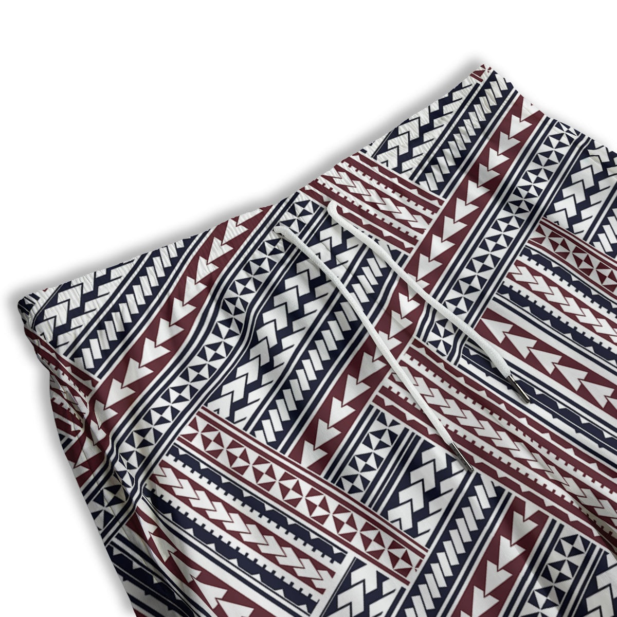 Tribal Maori Print Men's Athletic Shorts