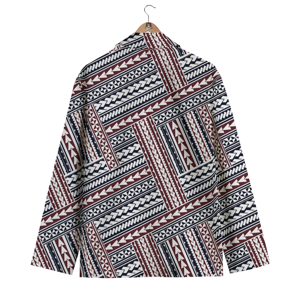 Tribal Maori Print Men's Blazer-grizzshop