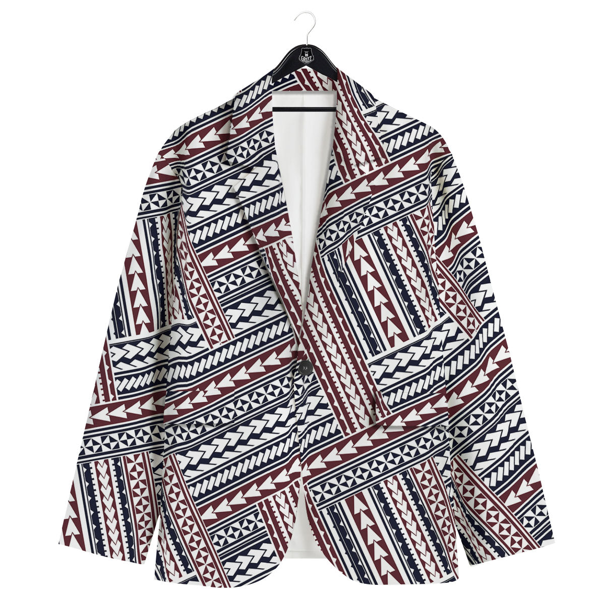 Tribal Maori Print Men's Sport Coat-grizzshop