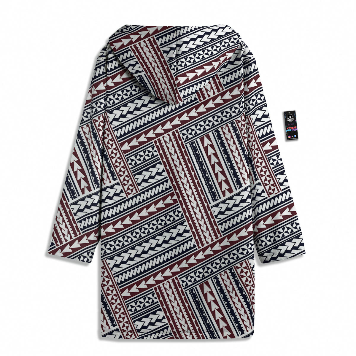 Tribal Maori Print Men's Windbreaker Jacket-grizzshop