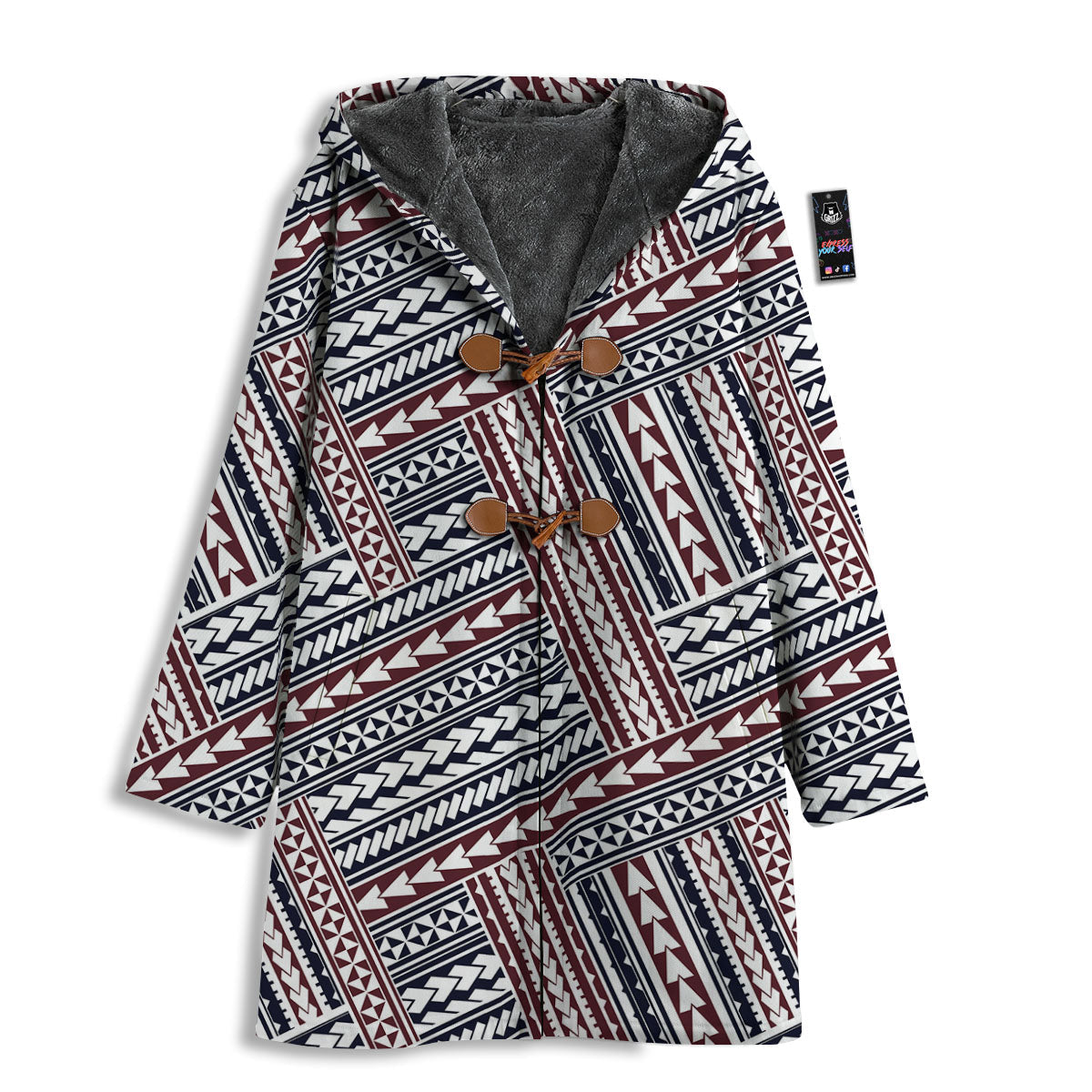 Tribal Maori Print Men's Windbreaker Jacket-grizzshop