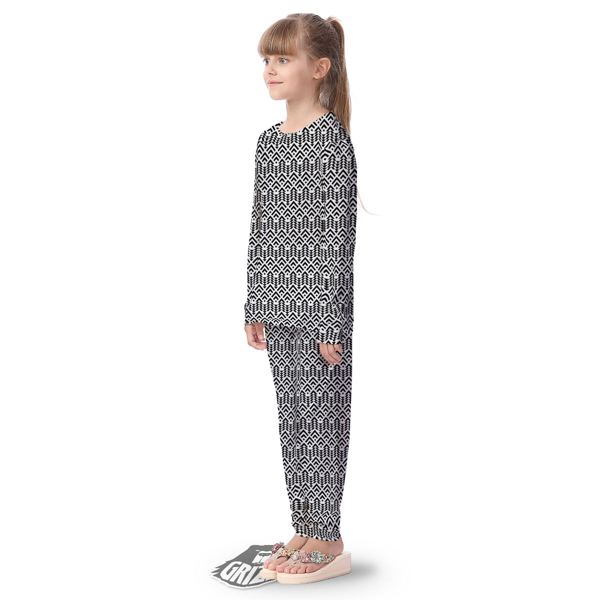 Tribal Maori Print Pattern Kid's Pajamas-grizzshop
