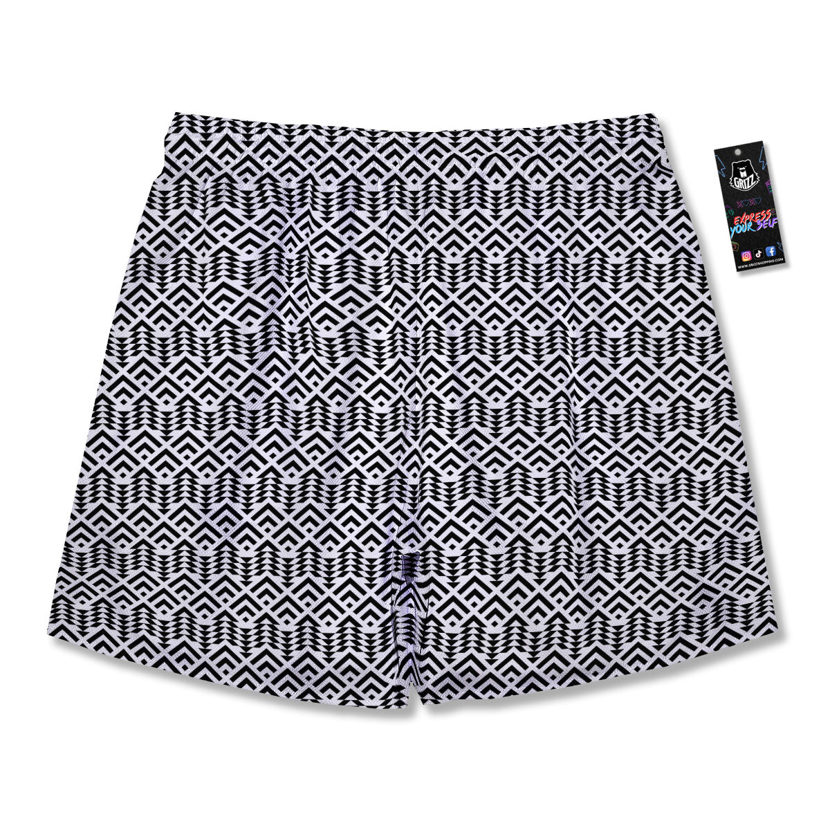 Tribal Maori Print Pattern Men's Running Shorts-grizzshop