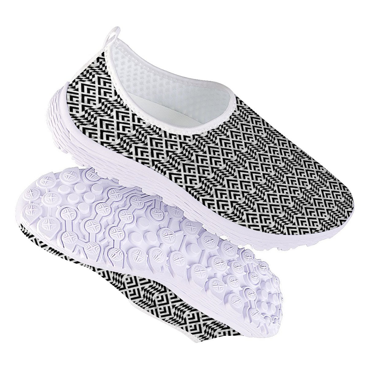 Tribal Maori Print Pattern Nurse Shoes-grizzshop