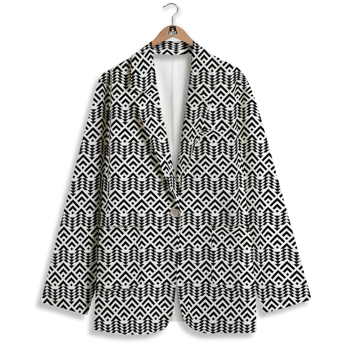 Tribal Maori Print Pattern Women's Blazer-grizzshop