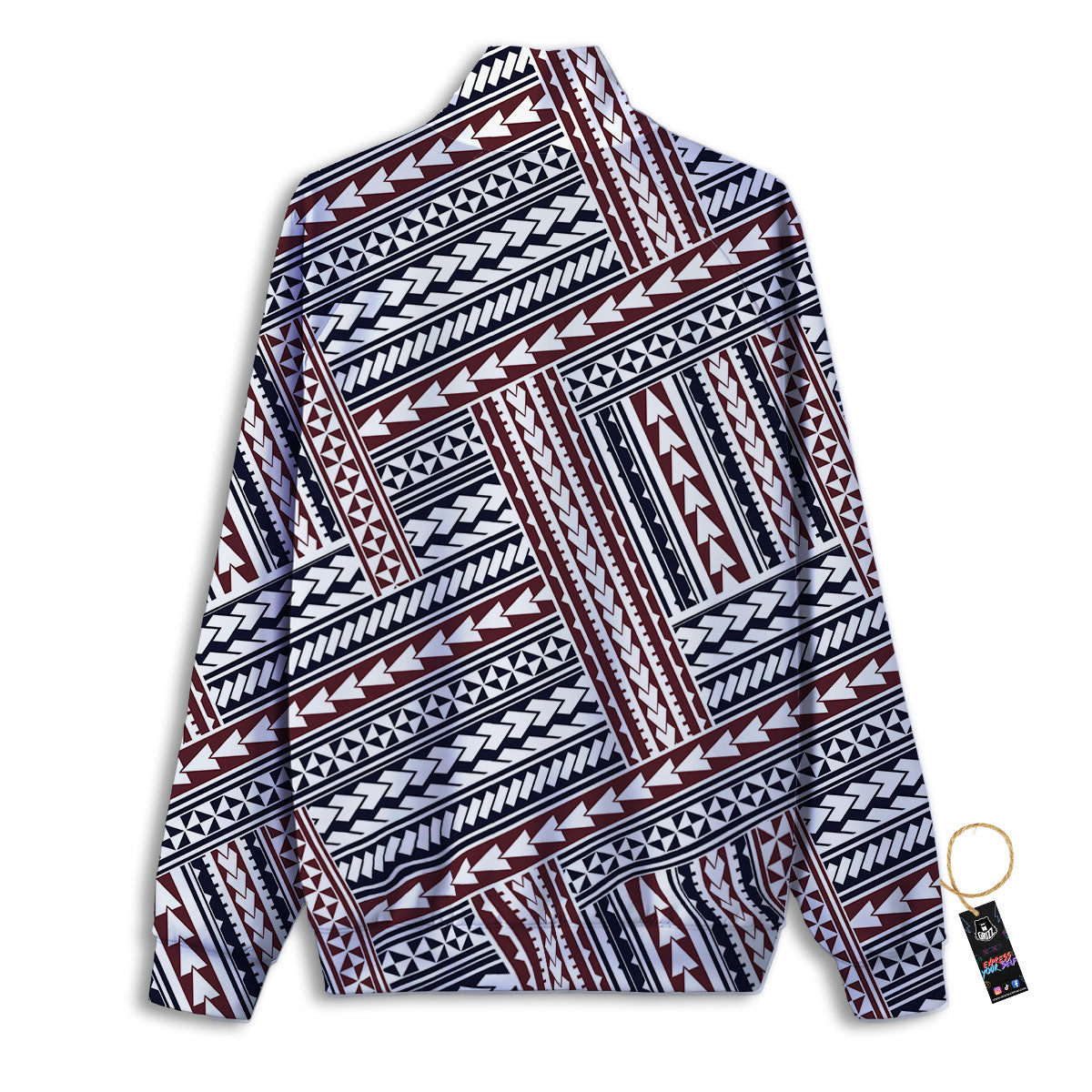 Tribal Maori Print Track Jacket-grizzshop