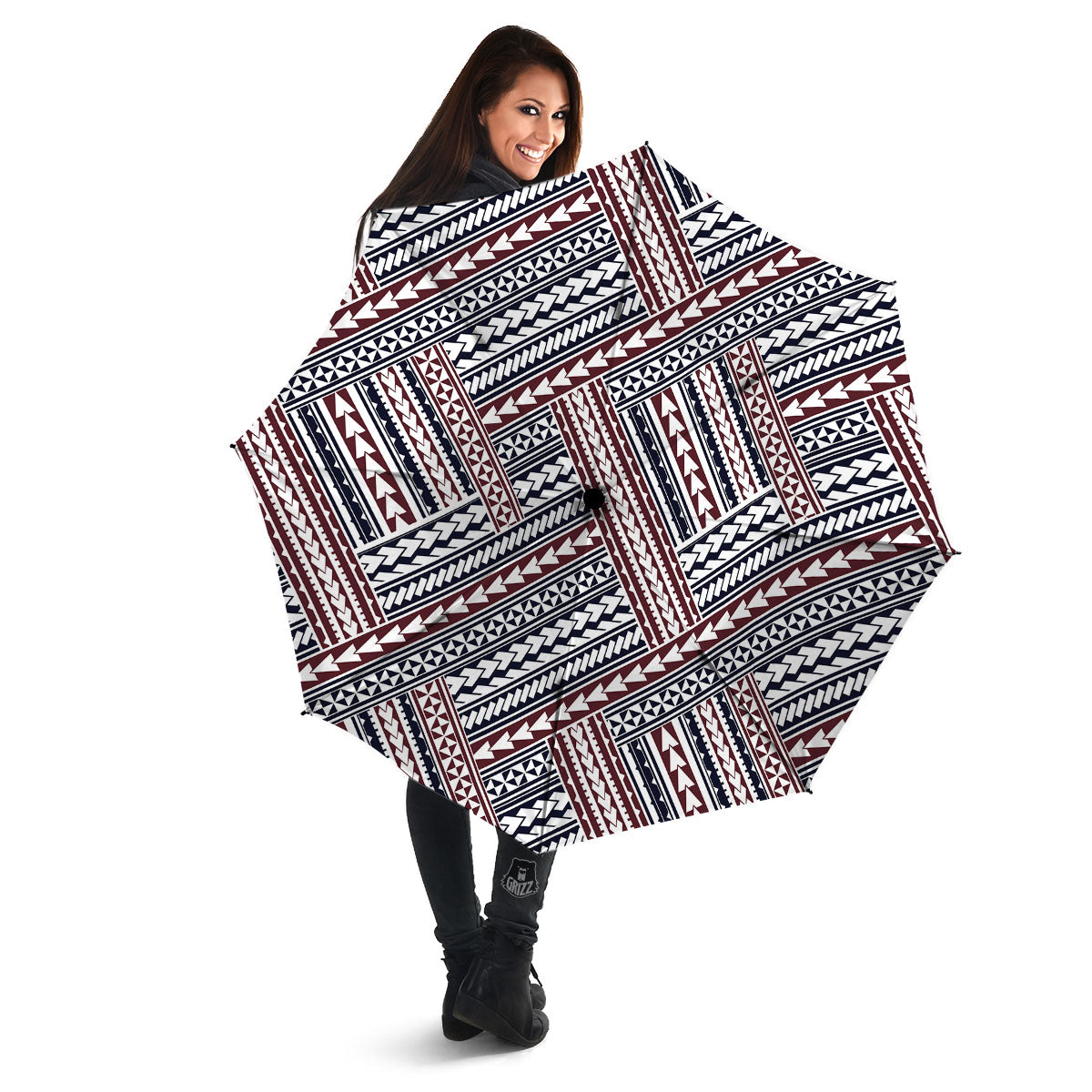 Tribal Maori Print Umbrella-grizzshop